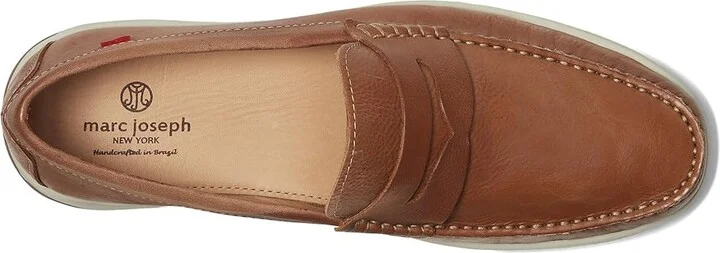Marc Joseph New York Blake Road Men's Shoes Cognac Grainy : 11.5 M, Leather - Image 2