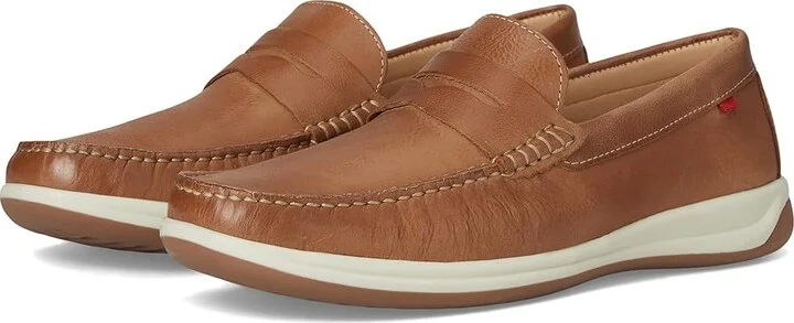 Marc Joseph New York Blake Road Men's Shoes Cognac Grainy : 11.5 M, Leather