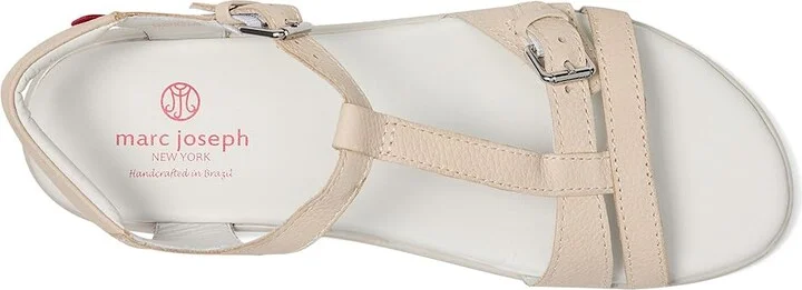 Marc Joseph New York Bleecker Street Sandals Women's Sandals Almond Beige Italo Grainy : 8 M, Leather - Image 2