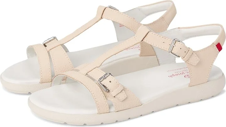 Marc Joseph New York Bleecker Street Sandals Women's Sandals Almond Beige Italo Grainy : 8 M, Leather