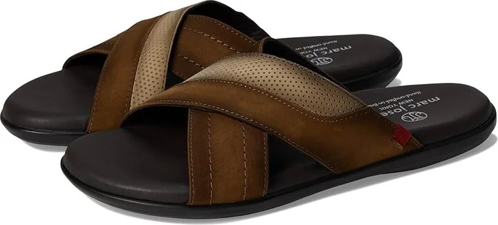 Marc Joseph New York Boone Ave Men's Lace Up Wing Tip Shoes Cognac Nobuck : 9 M, Leather