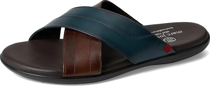 Marc Joseph New York Boone Ave Men's Lace Up Wing Tip Shoes Navy & Brown : 10.5 M, Leather - Image 5