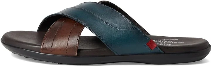Marc Joseph New York Boone Ave Men's Lace Up Wing Tip Shoes Navy & Brown : 10.5 M, Leather - Image 6
