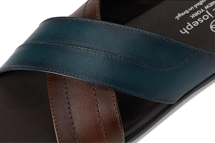 Marc Joseph New York Boone Ave Men's Lace Up Wing Tip Shoes Navy & Brown : 10.5 M, Leather - Image 7