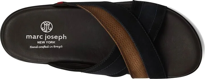Marc Joseph New York Boone Ave Men's Lace Up Wing Tip Shoes Navy Nobuck : 13 M, Leather - Image 2