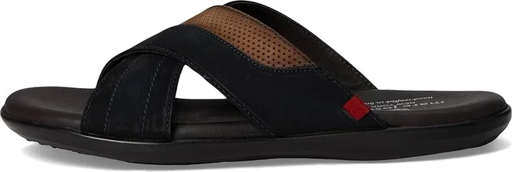Marc Joseph New York Boone Ave Men's Lace Up Wing Tip Shoes Navy Nobuck : 13 M, Leather - Image 6