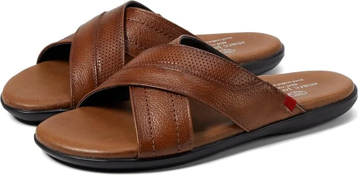 Marc Joseph New York Boone Ave Men's Lace Up Wing Tip Shoes Whiskey Grainy : 8.5 M, Leather