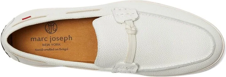 Marc Joseph New York Brenton Pl Men's Shoes White Pebble : 12 M, Leather - Image 2