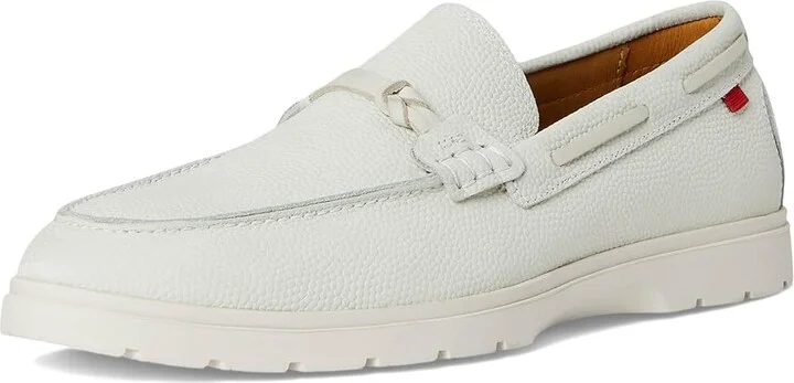 Marc Joseph New York Brenton Pl Men's Shoes White Pebble : 12 M, Leather - Image 5