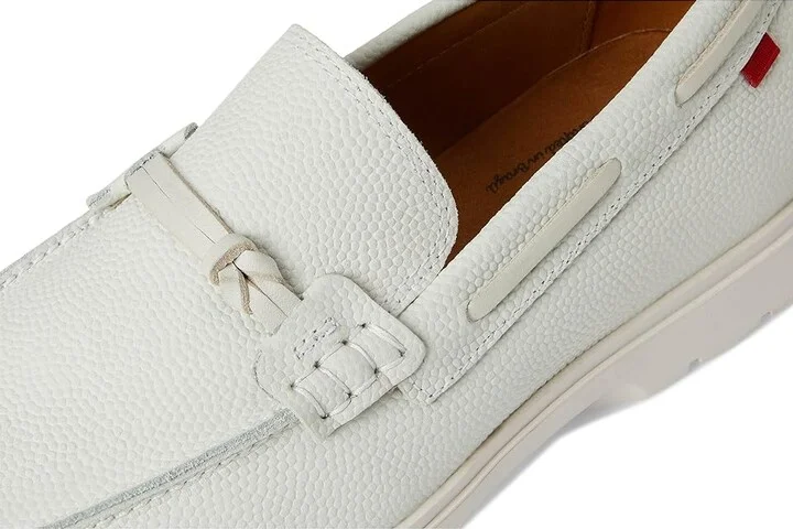 Marc Joseph New York Brenton Pl Men's Shoes White Pebble : 12 M, Leather - Image 7
