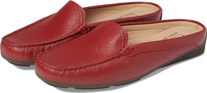 Marc Joseph New York Briarwood Court Women's Shoes Red Grainy : 5 M, Leather