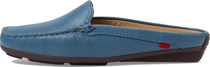 Marc Joseph New York BRIARWOOD CT Women's Flat Shoes Atlantic Blue Grainy : 8 M, Leather - Image 5