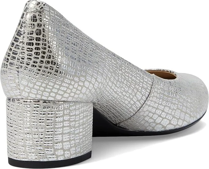 Marc Joseph New York Broad Street High Women's Heels Metallic Silver Gator : 10.5 M, Leather/Rubber - Image 4