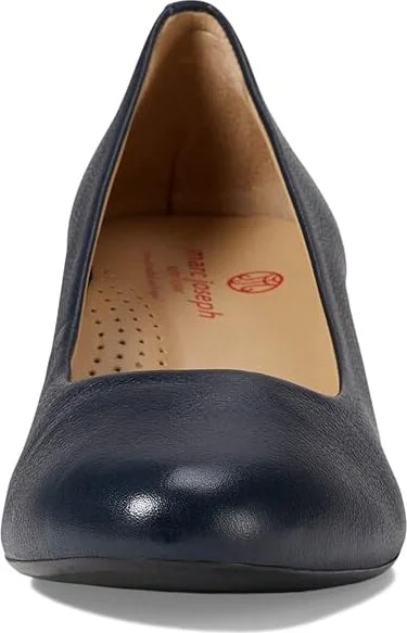 Marc Joseph New York Broad Street High Women's Heels Navy Napa Soft : 8.5 M, Leather/Rubber - Image 2