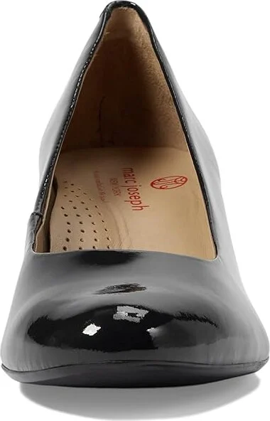 Marc Joseph New York Broad Street High Women's Heels Navy Soft Patent : 5.5 M, Leather/Rubber - Image 2