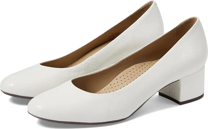Marc Joseph New York Broad Street High Women's Heels White Snake : 7 M, Leather/Rubber