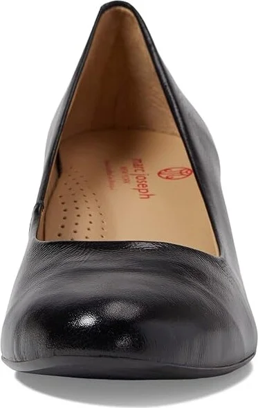 Marc Joseph New York Broad Street Pump Women's Shoes Black Grainy Patent : 5 M, Leather - Image 2