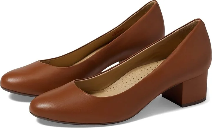 Marc Joseph New York Broad Street Pump Women's Shoes Cognac Nappa : 5 M, Leather