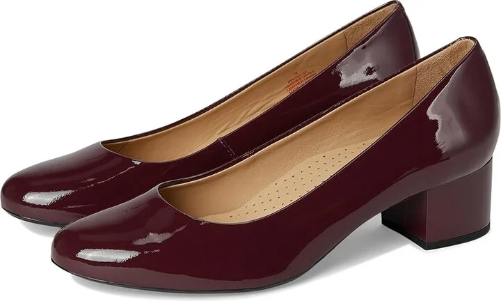 Marc Joseph New York Broad Street Pump Women's Shoes Merlot Soft Patent : 8.5 M, Leather