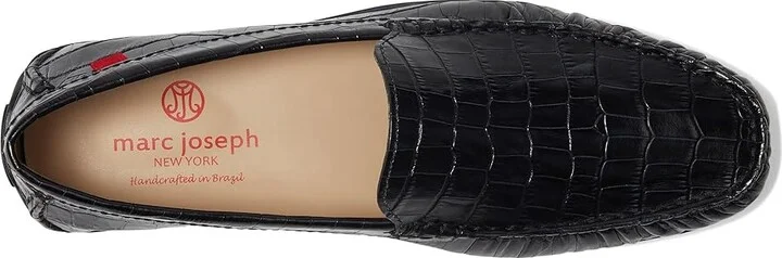 Marc Joseph New York BROADWAY Men's Lace Up Wing Tip Shoes Black Croco : 10.5 M, Leather - Image 2
