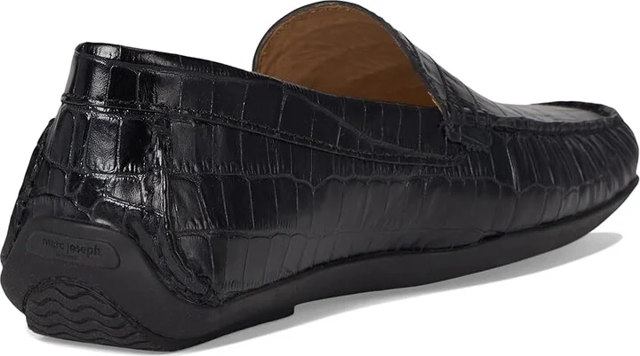 Marc Joseph New York BROADWAY Men's Lace Up Wing Tip Shoes Black Croco : 10.5 M, Leather - Image 4
