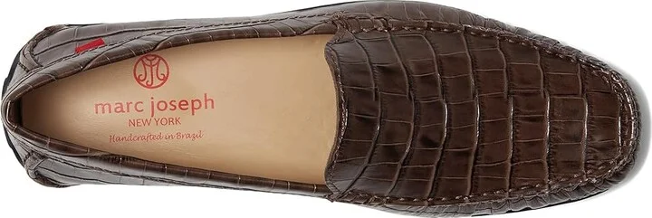 Marc Joseph New York BROADWAY Men's Lace Up Wing Tip Shoes Cafe Croco : 12 M, Leather - Image 2