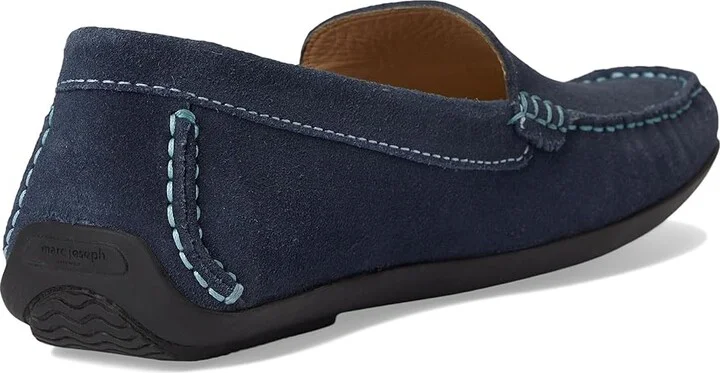 Marc Joseph New York BROADWAY Men's Lace Up Wing Tip Shoes Navy Suede : 11 M, Leather - Image 4