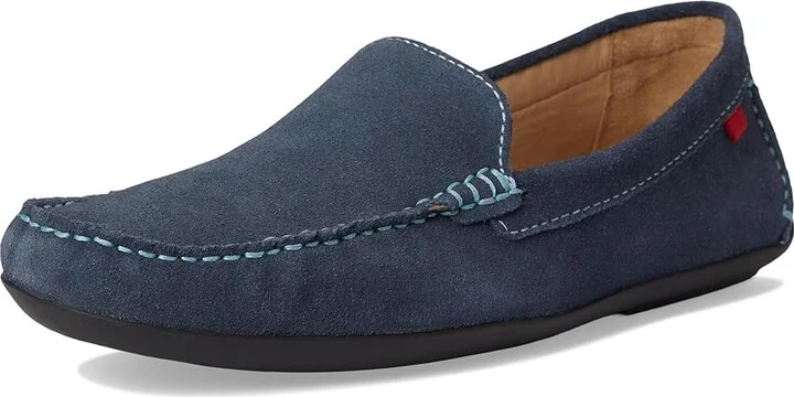 Marc Joseph New York BROADWAY Men's Lace Up Wing Tip Shoes Navy Suede : 11 M, Leather - Image 5