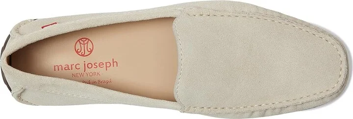 Marc Joseph New York BROADWAY Men's Lace Up Wing Tip Shoes White Suede : 11 M, Leather - Image 2
