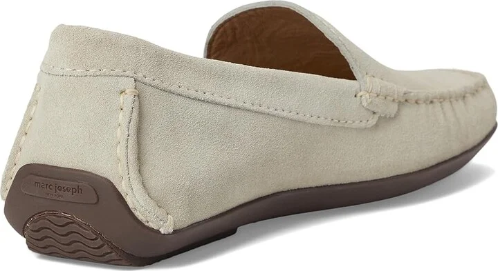 Marc Joseph New York BROADWAY Men's Lace Up Wing Tip Shoes White Suede : 11 M, Leather - Image 4