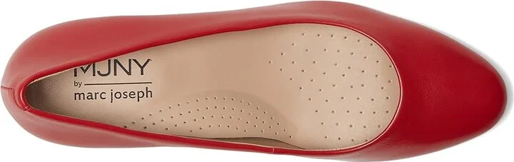 Marc Joseph New York Broadway Pump Women's Shoes Red Napa : 9 M, Leather - Image 2