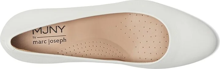 Marc Joseph New York Broadway Pump Women's Shoes White Napa Soft : 6.5 M, Leather - Image 2