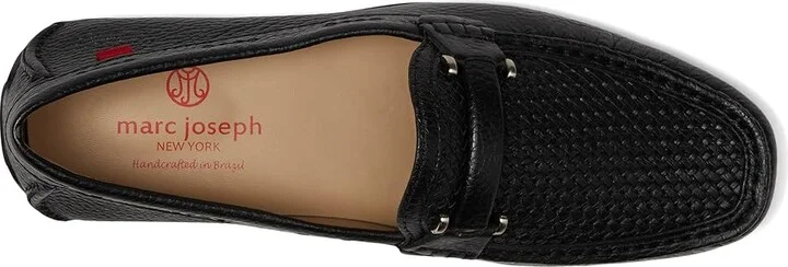 Marc Joseph New York Bryant Park Weave Men's Lace Up Wing Tip Shoes Black Grainy : 9 M, Leather - Image 2