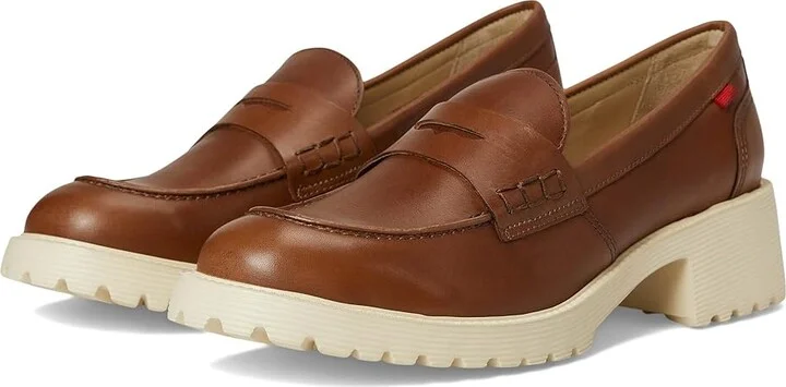 Marc Joseph New York Camden Street Women's Shoes Cognac Burnished Napa : 7 M, Leather
