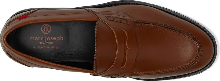 Marc Joseph New York Canal St 2.0 Men's Lace Up Wing Tip Shoes Cognac Brushed Napa : 9 M, Leather/Nappa - Image 2