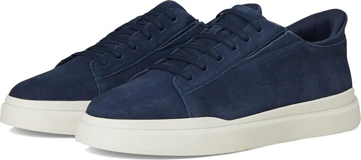 Navy Suede Leather