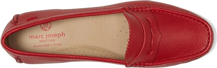 Marc Joseph New York Carrol Street 2.0 Women's Flat Shoes Red Grainy : 9.5 M, Leather - Image 2