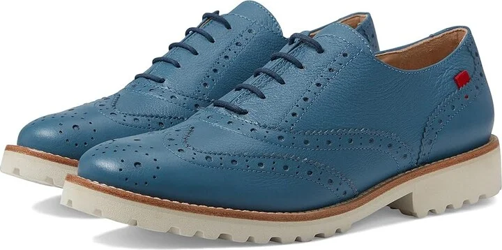 Marc Joseph New York Central Park West Women's Shoes Atlantic Blue Mini Grainy : 5.5 M, Leather