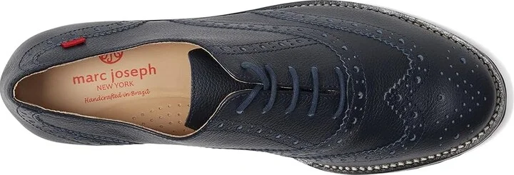 Marc Joseph New York Central Park West Women's Shoes Navy Svelte Grainy : 9 M, Leather - Image 2