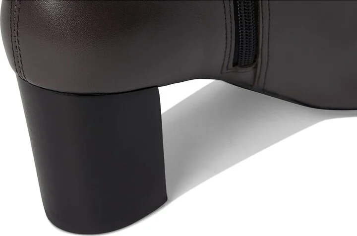 Marc Joseph New York Charles ST Bootie Women's Shoes Charcoal Brushed Napa : 6.5 M, Leather - Image 7