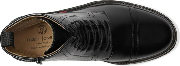 Marc Joseph New York Coleman Street Men's Lace Up Wing Tip Shoes Black Napa : 8.5 M, Leather - Image 2