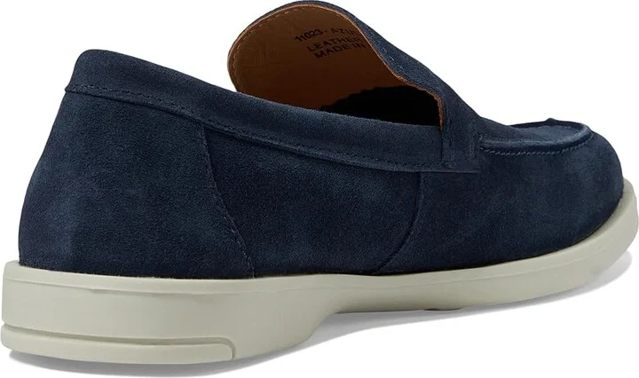 Marc Joseph New York Cooper St Men's Lace Up Wing Tip Shoes Azul Suede : 8.5 M, Leather - Image 4