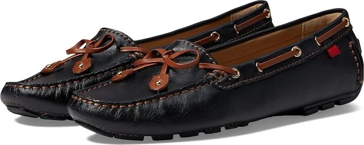 Marc Joseph New York Cypress Hill Women's Shoes Black/Cognac Nappa : 7 M, Leather