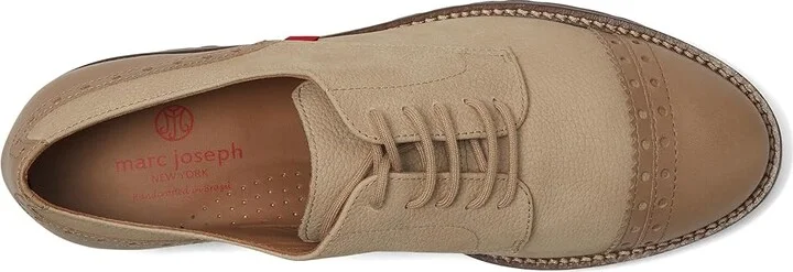 Marc Joseph New York Dahlgren PL Women's Flat Shoes Sand Italo Grainy : 6 M, Leather - Image 2