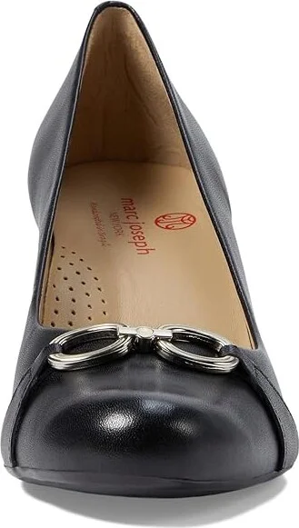 Marc Joseph New York DANIELLA CT PUMP High Women's Heels Black Napa : 9.5 M, Leather/Rubber - Image 2