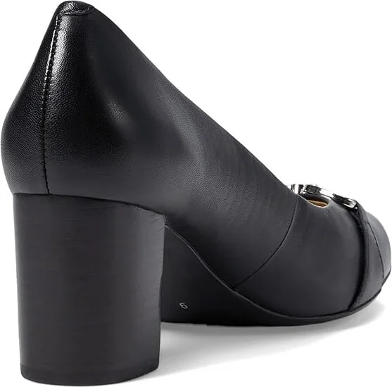 Marc Joseph New York DANIELLA CT PUMP High Women's Heels Black Napa : 9.5 M, Leather/Rubber - Image 4