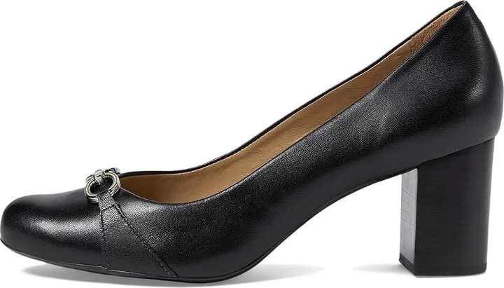 Marc Joseph New York DANIELLA CT PUMP High Women's Heels Black Napa : 9.5 M, Leather/Rubber - Image 5