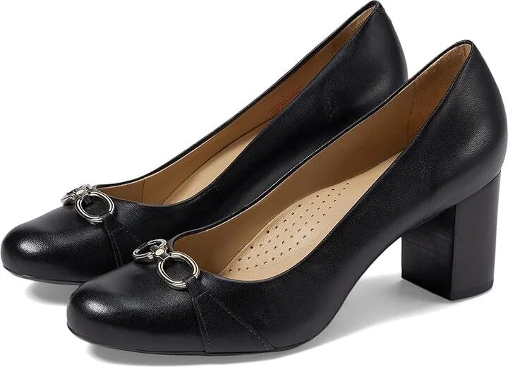 Marc Joseph New York DANIELLA CT PUMP High Women's Heels Black Napa : 9.5 M, Leather/Rubber
