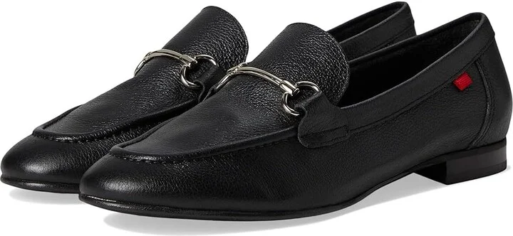 Marc Joseph New York Deal Road Women's Flat Shoes Black Svelte Grainy : 5 M, Leather
