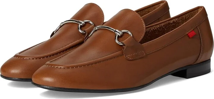Marc Joseph New York Deal Road Women's Flat Shoes Cognac Napa : 9 M, Leather